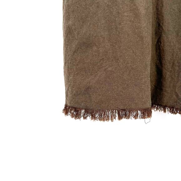 Lulus Olive Drab Frayed Hem Spaghetti Strap Tunic Tank Shirt Size XS - Picture 3 of 5